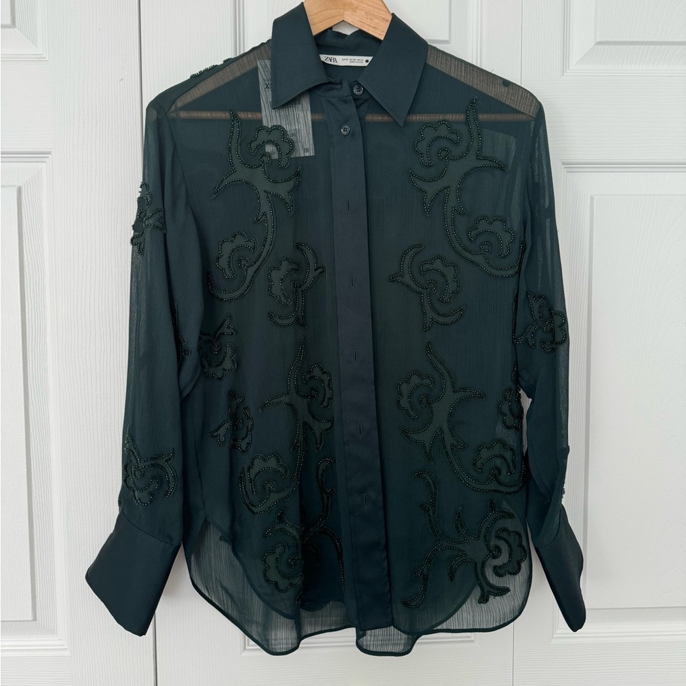 Zara Mesh Blouse